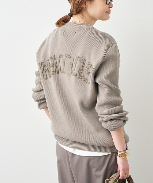 GOLDEN GOOSE(ゴールデングース)の「【GOLDEN GOOSE / ゴールデングース】BACK LOGO KNIT(ニット/セーター・レディース・モカ・FREE)」の4枚目の写真