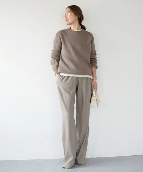 GOLDEN GOOSE(ゴールデングース)の「【GOLDEN GOOSE / ゴールデングース】BACK LOGO KNIT(ニット/セーター・レディース・モカ・FREE)」の12枚目の写真