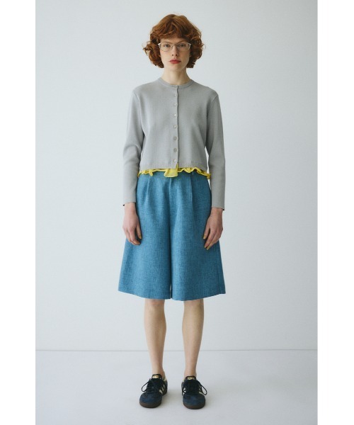 HeRIN.CYE（ヘリンドットサイ）の「Double hem knit cardigan　　ダブルヘムニットカーディガン（カーディガン/ボレロ・レディース・ベージュ/イエロー/グレー・FREE）」の15枚目の写真