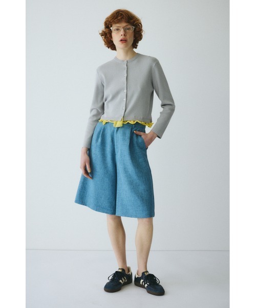 HeRIN.CYE（ヘリンドットサイ）の「Double hem knit cardigan　　ダブルヘムニットカーディガン（カーディガン/ボレロ・レディース・ベージュ/イエロー/グレー・FREE）」の16枚目の写真