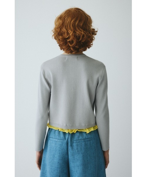 HeRIN.CYE（ヘリンドットサイ）の「Double hem knit cardigan　　ダブルヘムニットカーディガン（カーディガン/ボレロ・レディース・ベージュ/イエロー/グレー・FREE）」の19枚目の写真
