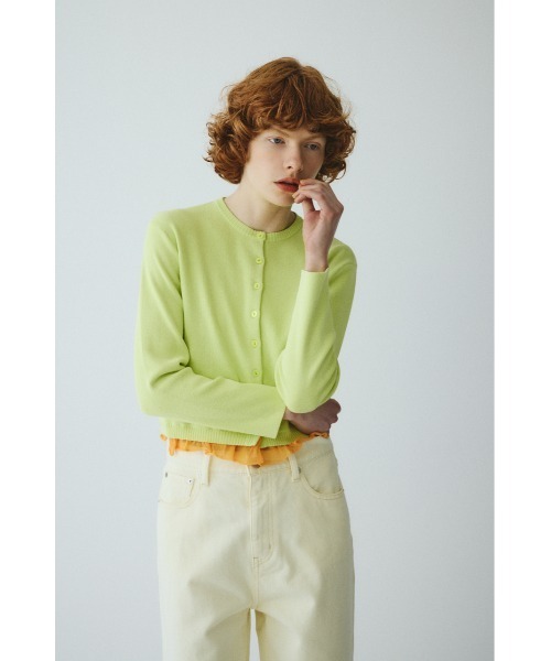HeRIN.CYE（ヘリンドットサイ）の「Double hem knit cardigan　　ダブルヘムニットカーディガン（カーディガン/ボレロ・レディース・ベージュ/イエロー/グレー・FREE）」の22枚目の写真