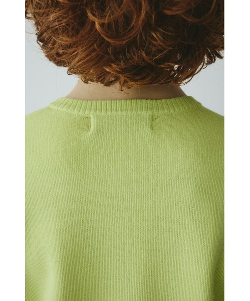 HeRIN.CYE（ヘリンドットサイ）の「Double hem knit cardigan　　ダブルヘムニットカーディガン（カーディガン/ボレロ・レディース・ベージュ/イエロー/グレー・FREE）」の4枚目の写真