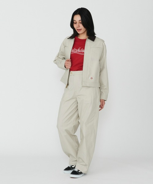 Dickies(ディッキーズ)の「Dickies/ディッキーズ キャンバスジャケット/ワークジャケット(その他アウター・レディース・ブラウン/ベージュ・X-SMALL/SMALL/MEDIUM)」の4枚目の写真