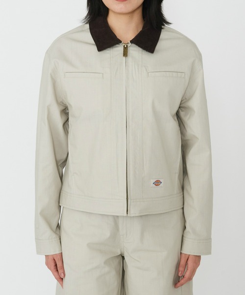 Dickies(ディッキーズ)の「Dickies/ディッキーズ キャンバスジャケット/ワークジャケット(その他アウター・レディース・ブラウン/ベージュ・X-SMALL/SMALL/MEDIUM)」の7枚目の写真
