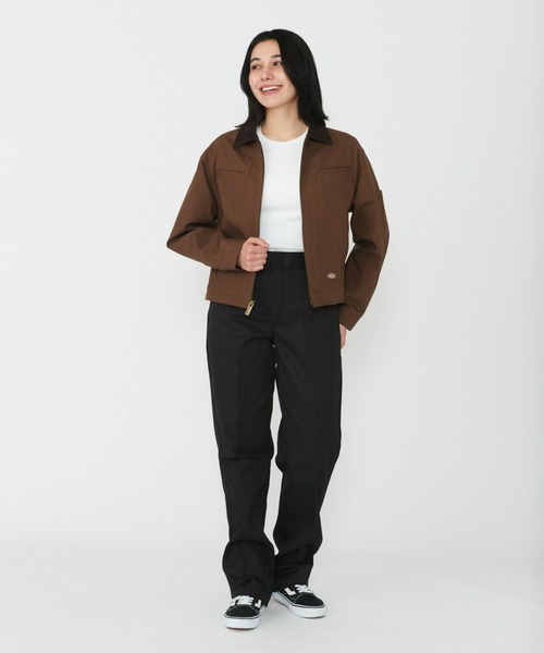 Dickies(ディッキーズ)の「Dickies/ディッキーズ キャンバスジャケット/ワークジャケット(その他アウター・レディース・ブラウン/ベージュ・X-SMALL/SMALL/MEDIUM)」の5枚目の写真