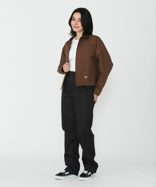 Dickies(ディッキーズ)の「Dickies/ディッキーズ キャンバスジャケット/ワークジャケット(その他アウター・レディース・ブラウン/ベージュ・X-SMALL/SMALL/MEDIUM)」の6枚目の写真