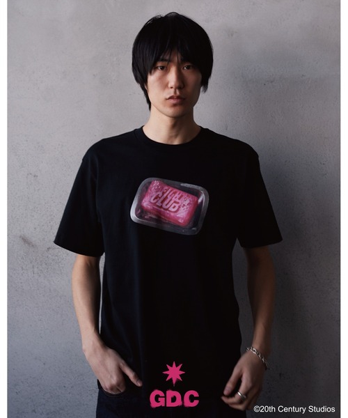 GDC（ジーディーシー）の「【3月30日(月)11:59まで】GDC×Fight Club（Tシャツ/カットソー・メンズ・ブラック/ホワイト・SMALL/MEDIUM/LARGE/X-LARGE）」の4枚目の写真
