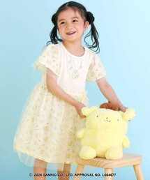 SLAP SLIP | 【シナモロール/ポムポムプリン×SLAPSLIP】総柄プリントふわっとチュールフレアワンピース(90~130cm)(ワンピース)