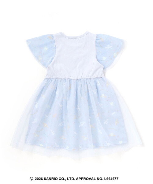 SLAP SLIP（スラップスリップ）の「【シナモロール/ポムポムプリン×SLAPSLIP】総柄プリントふわっとチュールフレアワンピース(90~130cm)（ワンピース・キッズ・ブルー/イエロー・130cm/120cm/90cm/110cm/100cm）」の8枚目の写真