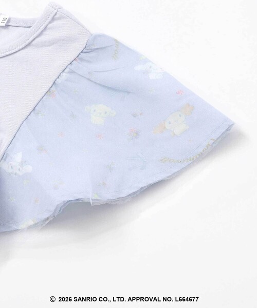 SLAP SLIP（スラップスリップ）の「【シナモロール/ポムポムプリン×SLAPSLIP】総柄プリントふわっとチュールフレアワンピース(90~130cm)（ワンピース・キッズ・ブルー/イエロー・130cm/120cm/90cm/110cm/100cm）」の10枚目の写真