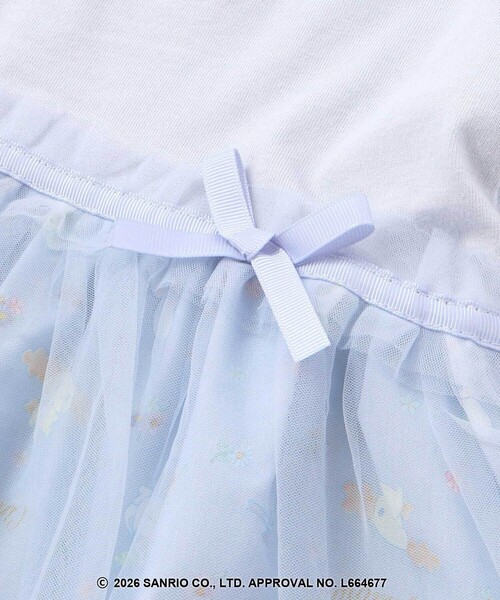 SLAP SLIP（スラップスリップ）の「【シナモロール/ポムポムプリン×SLAPSLIP】総柄プリントふわっとチュールフレアワンピース(90~130cm)（ワンピース・キッズ・ブルー/イエロー・130cm/120cm/90cm/110cm/100cm）」の11枚目の写真