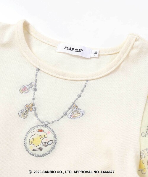 SLAP SLIP（スラップスリップ）の「【シナモロール/ポムポムプリン×SLAPSLIP】総柄プリントふわっとチュールフレアワンピース(90~130cm)（ワンピース・キッズ・ブルー/イエロー・130cm/120cm/90cm/110cm/100cm）」の16枚目の写真