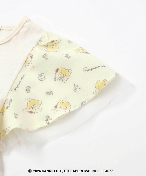 SLAP SLIP（スラップスリップ）の「【シナモロール/ポムポムプリン×SLAPSLIP】総柄プリントふわっとチュールフレアワンピース(90~130cm)（ワンピース・キッズ・ブルー/イエロー・130cm/120cm/90cm/110cm/100cm）」の17枚目の写真