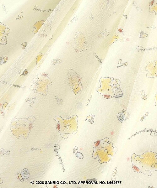 SLAP SLIP（スラップスリップ）の「【シナモロール/ポムポムプリン×SLAPSLIP】総柄プリントふわっとチュールフレアワンピース(90~130cm)（ワンピース・キッズ・ブルー/イエロー・130cm/120cm/90cm/110cm/100cm）」の19枚目の写真