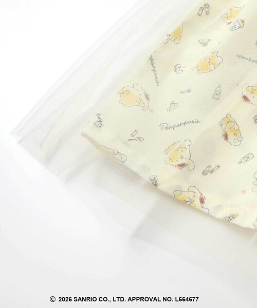 SLAP SLIP（スラップスリップ）の「【シナモロール/ポムポムプリン×SLAPSLIP】総柄プリントふわっとチュールフレアワンピース(90~130cm)（ワンピース・キッズ・ブルー/イエロー・130cm/120cm/90cm/110cm/100cm）」の20枚目の写真