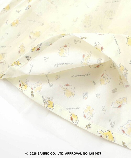 SLAP SLIP（スラップスリップ）の「【シナモロール/ポムポムプリン×SLAPSLIP】総柄プリントふわっとチュールフレアワンピース(90~130cm)（ワンピース・キッズ・ブルー/イエロー・130cm/120cm/90cm/110cm/100cm）」の21枚目の写真