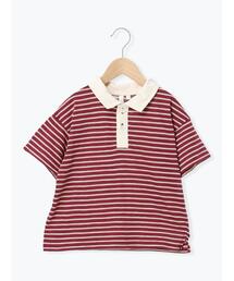 Samansa Mos2 Lagom（サマンサモスモスラーゴム）の「マルチボーダーポロシャツ（Tシャツ/カットソー）」