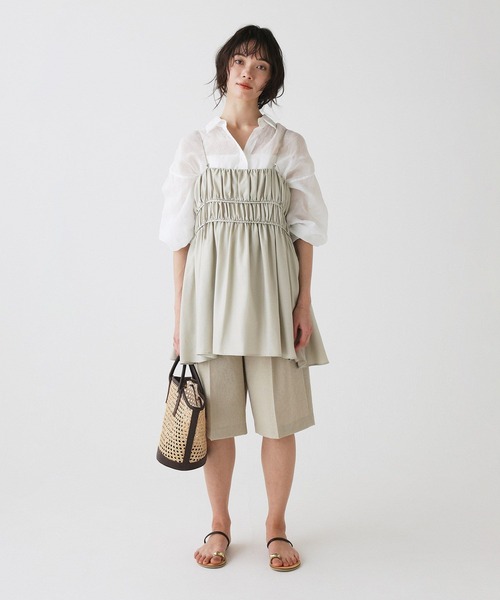 BABYLONE(バビロン)の「【接触冷感】キャミチュニック(キャミソール・レディース・ライトベージュ/ブラウン・フリー)」の14枚目の写真