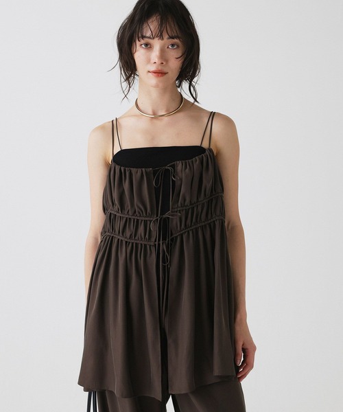 BABYLONE(バビロン)の「【接触冷感】キャミチュニック(キャミソール・レディース・ライトベージュ/ブラウン・フリー)」の18枚目の写真