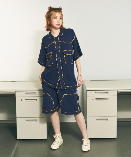 PHINGERIN(フィンガリン)の「PHINGERIN/フィンガリン/SUMMER PG1 W KNEE SHORT(その他パンツ・メンズ・ブラック/ピンク/ネイビー・L/S/M)」の4枚目の写真