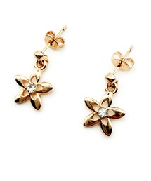 CARROLL キャロル スターフラワーラインストーンドロップデザインピアス