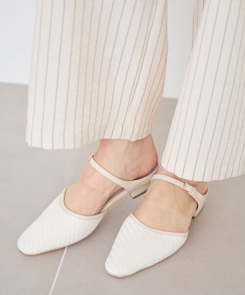 le.coeur blanc（ルクールブラン）の「《WEB限定アイテム》メッシュミュール（パンプス・レディース・アイボリー/ベージュ/シルバー/ブラック・36/39/38/37）」の13枚目の写真