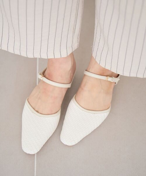 le.coeur blanc（ルクールブラン）の「《WEB限定アイテム》メッシュミュール（パンプス・レディース・アイボリー/ベージュ/シルバー/ブラック・36/39/38/37）」の14枚目の写真