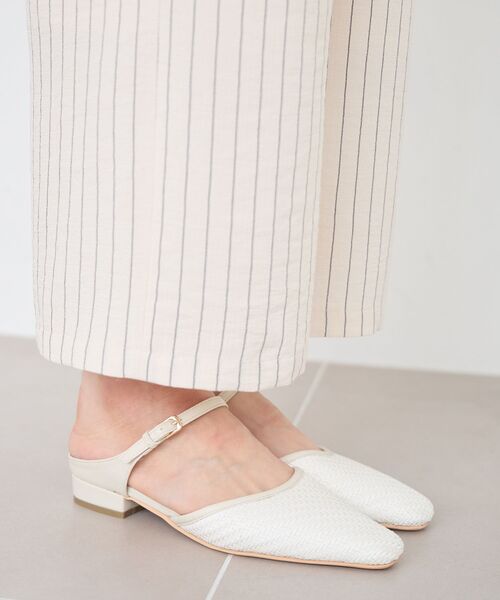 le.coeur blanc（ルクールブラン）の「《WEB限定アイテム》メッシュミュール（パンプス・レディース・アイボリー/ベージュ/シルバー/ブラック・36/39/38/37）」の15枚目の写真