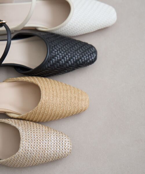 le.coeur blanc（ルクールブラン）の「《WEB限定アイテム》メッシュミュール（パンプス・レディース・アイボリー/ベージュ/シルバー/ブラック・36/39/38/37）」の17枚目の写真