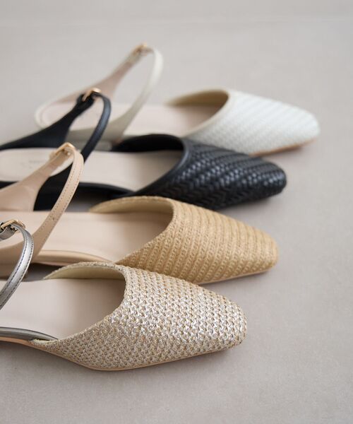 le.coeur blanc（ルクールブラン）の「《WEB限定アイテム》メッシュミュール（パンプス・レディース・アイボリー/ベージュ/シルバー/ブラック・36/39/38/37）」の18枚目の写真