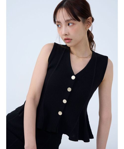 LAGUNAMOON(ラグナムーン)の「マーメイドリブニットスカート(スカート・レディース・レッド/ブラック/ベージュ・MEDIUM/SMALL)」の7枚目の写真