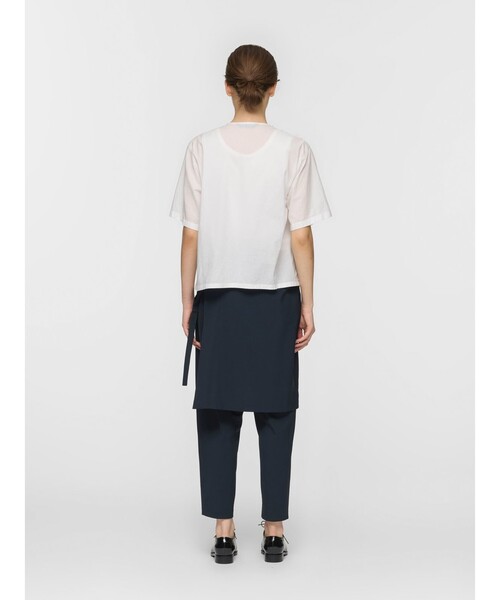 mizuiroind(ミズイロインド)の「mizuiro ind ラップレイヤーパンツ(その他パンツ・レディース・チャコールグレー/ブラック/ネイビー/ブラウン・FREE)」の12枚目の写真
