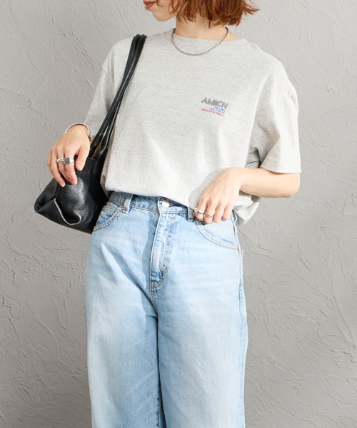AMERICANA（アメリカーナ）の「[Americana/アメリカーナ] AMERCN バックプリントＴシャツ（Tシャツ/カットソー・レディース・オートミール/ブラック/グレー・ONE SIZE）」の22枚目の写真