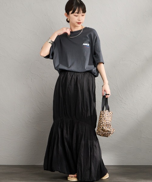 AMERICANA（アメリカーナ）の「[Americana/アメリカーナ] AMERCN バックプリントＴシャツ（Tシャツ/カットソー・レディース・オートミール/ブラック/グレー・ONE SIZE）」の9枚目の写真