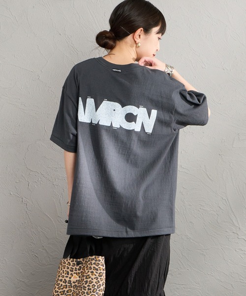 AMERICANA（アメリカーナ）の「[Americana/アメリカーナ] AMERCN バックプリントＴシャツ（Tシャツ/カットソー・レディース・オートミール/ブラック/グレー・ONE SIZE）」の13枚目の写真
