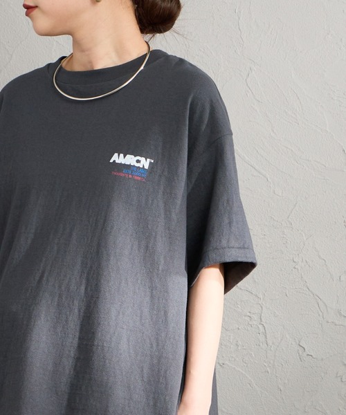 AMERICANA（アメリカーナ）の「[Americana/アメリカーナ] AMERCN バックプリントＴシャツ（Tシャツ/カットソー・レディース・オートミール/ブラック/グレー・ONE SIZE）」の17枚目の写真