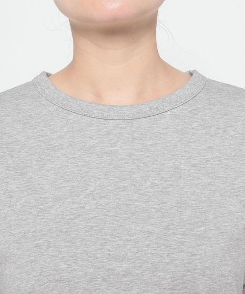 mysty woman（ミスティウーマン）の「イレヘムレースドッキングTEE　712942（Tシャツ/カットソー・レディース・ブラック/グレー/オフホワイト・FREE）」の15枚目の写真