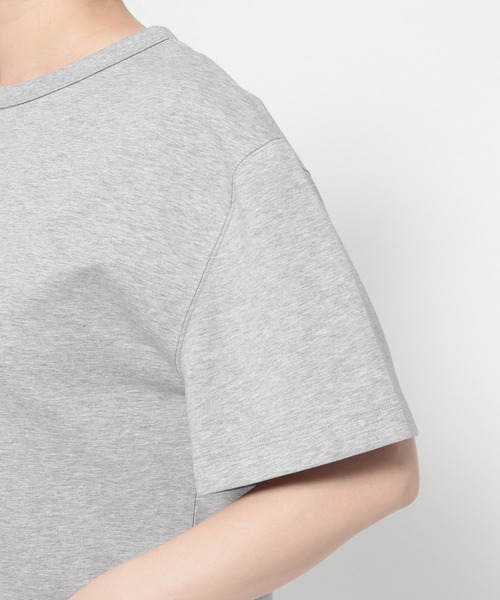 mysty woman（ミスティウーマン）の「イレヘムレースドッキングTEE　712942（Tシャツ/カットソー・レディース・ブラック/グレー/オフホワイト・FREE）」の16枚目の写真