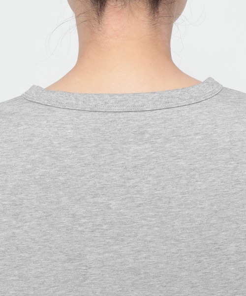mysty woman（ミスティウーマン）の「イレヘムレースドッキングTEE　712942（Tシャツ/カットソー・レディース・ブラック/グレー/オフホワイト・FREE）」の18枚目の写真