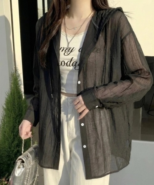 Oversize semi‑shea shirt парка/холодозащита UV‑кат‑фэди — куртка‑парка с защитой от UV