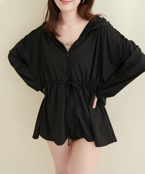 natural couture(ナチュラルクチュール)の「【水着】【sherbet line】ラッシュガード(ラッシュガード・レディース・ミント/ブラック/アイボリー・FREE)」の11枚目の写真