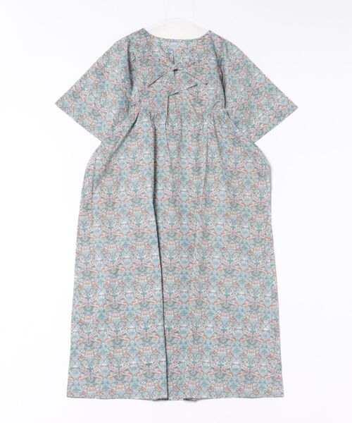 KID BLUE(キッドブルー)の「キッドブルー -26LIBERTYプリント -5分袖ワンピース -KODR345 -kidblue(ワンピース・レディース・ブラック/サックスブルー/マルチ・M)」の1枚目の写真