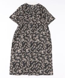 KID BLUE（キッドブルー）の「キッドブルー -２６ＬＩＢＥＲＴＹプリント -5分袖ワンピース -KODR345 -kidblue（ワンピース）」