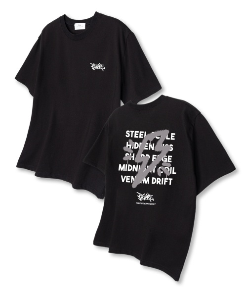 TI.GLAKE(ティーグレイク)の「サンダーリーフ オーバーサイズ 半袖Tシャツ ブラック(Tシャツ/カットソー・メンズ・その他・LARGE/X-LARGE/XX-LARGE)」の1枚目の写真