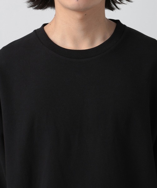 BAYFLOW（ベイフロー）の「[WEB限定]機能性2WAYポンチドロストベーシックTEE【接触冷感/吸水速乾/UVカット/遮熱】（Tシャツ/カットソー・メンズ・ベージュ/チャコールグレー/杢グレー/ブラック/オリーブ・SMALL/MEDIUM/LARGE）」の17枚目の写真