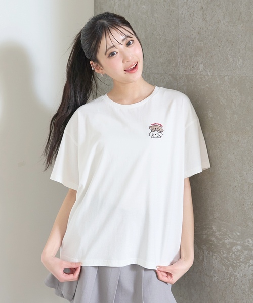 LOVETOXIC（ラブトキシック）の「【綿100%/GOODPRICE】アニマルフレンズ4カットモチーフ半T（Tシャツ/カットソー・キッズ・ラベンダー/チャコール/オフホワイト/サックスブルー・M:150cm/L:160cm/S:140cm/130cm）」の10枚目の写真