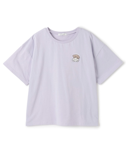LOVETOXIC（ラブトキシック）の「【綿100%/GOODPRICE】アニマルフレンズ4カットモチーフ半T（Tシャツ/カットソー・キッズ・ラベンダー/チャコール/オフホワイト/サックスブルー・M:150cm/L:160cm/S:140cm/130cm）」の19枚目の写真
