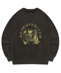 Retriever Club（レトリーバークラブ）の「TWO DOG ARCH CREWNECK [PIGMENT BLACK]（スウェット）」