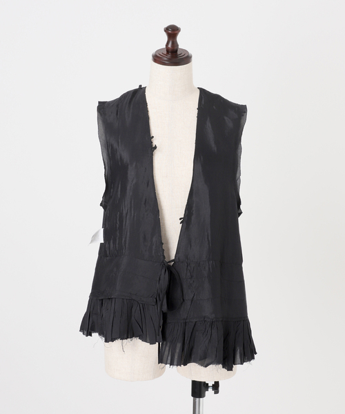 Spick & Span（スピックアンドスパン）の「《別注》crinkle crinkle crinkle Frill rayon shantung vest*（ベスト・レディース・ブラック・FREE）」の17枚目の写真